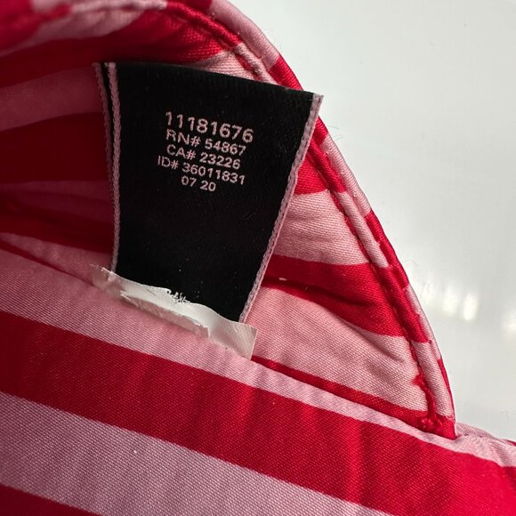 Victoria's Secret Women's Signature Satin Sequin Bow Slippers, Size M, Red/Pink - Picture 11 of 11